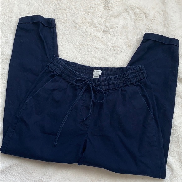 J. Crew Factory Pants - J Crew Factory Linen Blend Blue Casual Pants 8